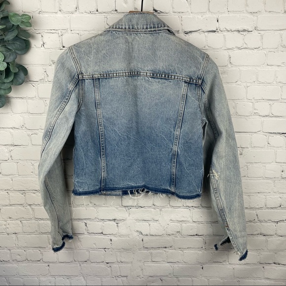 RE/DONE Light Destruction Denim Jacket Size XS - Picture 3 of 9